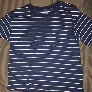 Navy blue striped t shirt